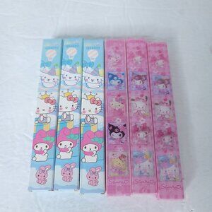 Sanrio Hello Kitty Pens Mystery Pack Pen Set Of 6 Sealed Blue Pink Lot Boxes